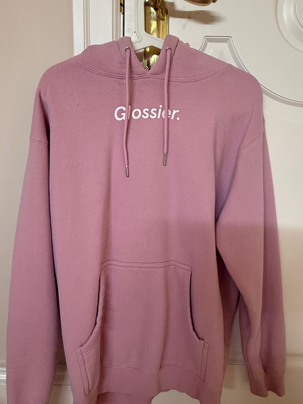 Glossier Dusty Pink Hoodie